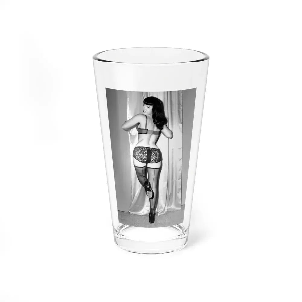 Bettie Page #863 (Vintage Female Icon) Pint Glass 16oz 16oz - Go Mug Yourself