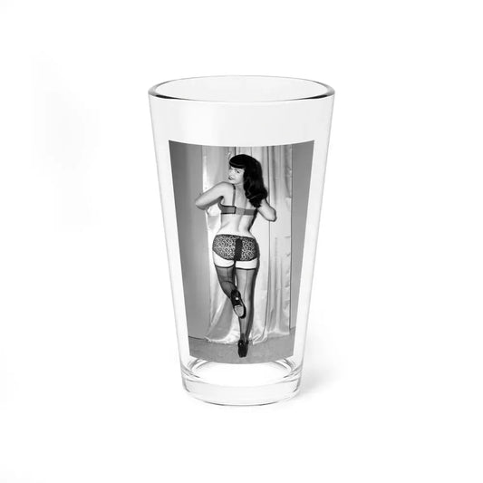 Bettie Page #863 (Vintage Female Icon) Pint Glass 16oz 16oz - Go Mug Yourself