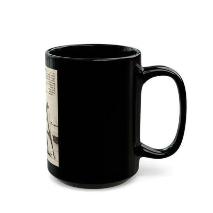 Bettie Page #864 (Vintage Female Icon) Black Coffee Mug - Go Mug Yourself