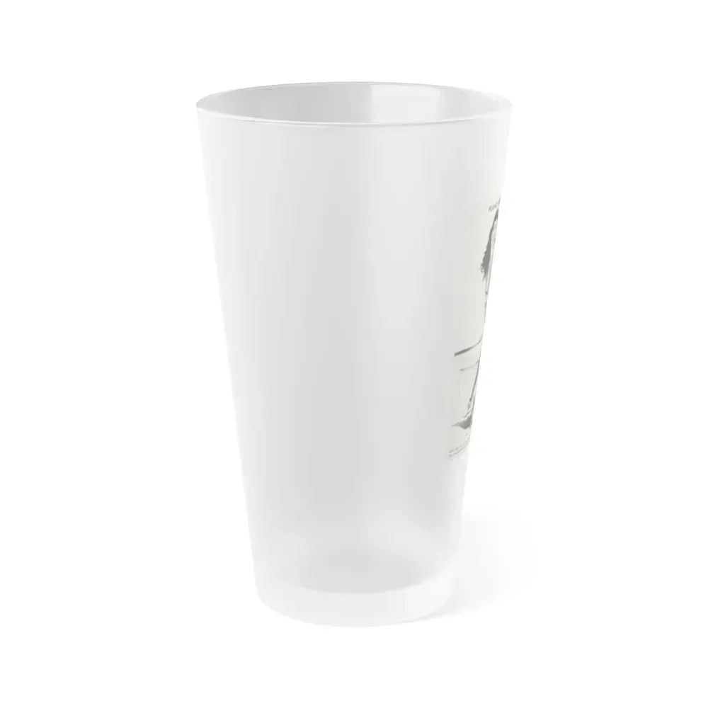 Bettie Page #864 (Vintage Female Icon) Frosted Pint Glass 16oz - Go Mug Yourself