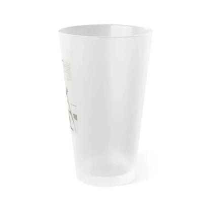 Bettie Page #864 (Vintage Female Icon) Frosted Pint Glass 16oz - Go Mug Yourself