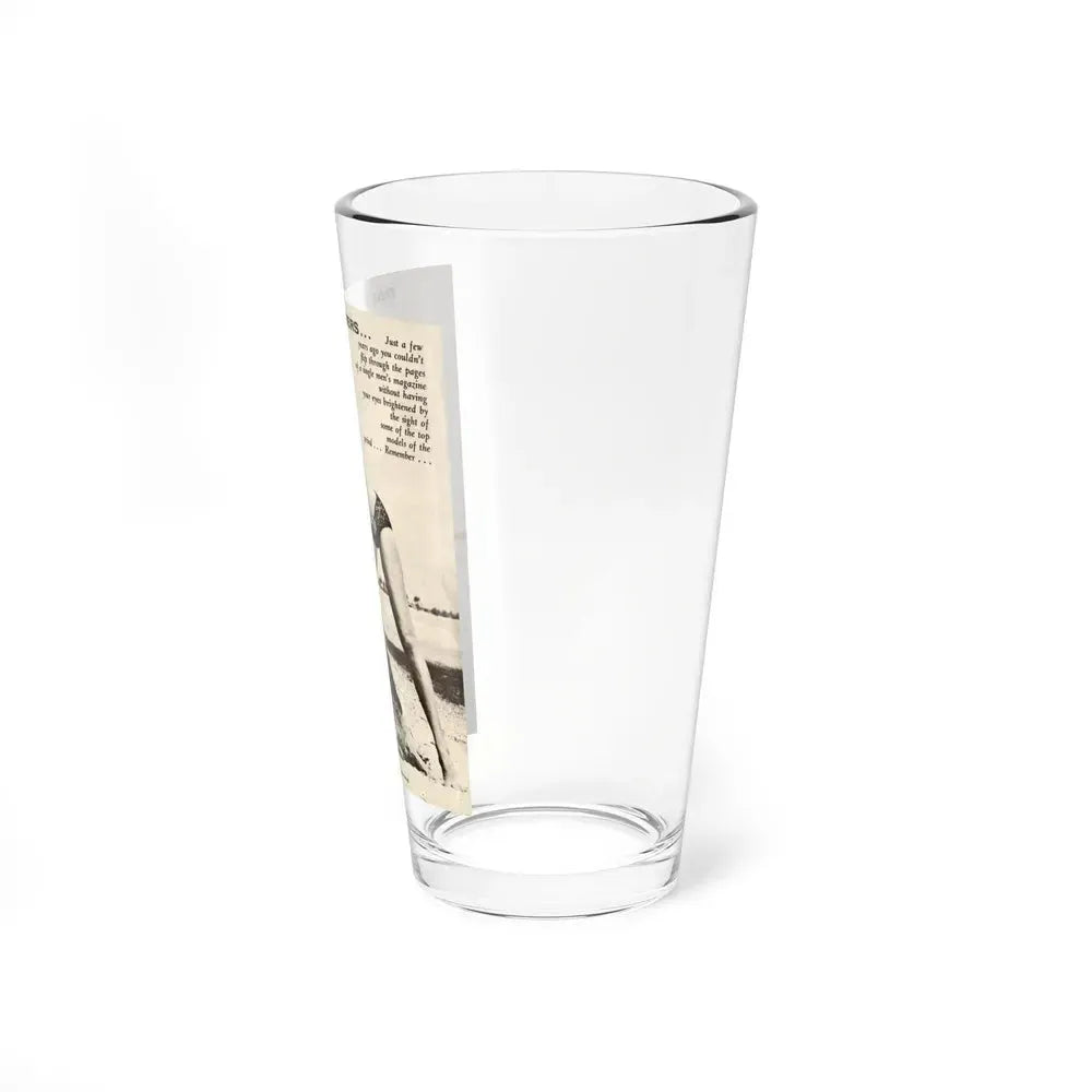 Bettie Page #864 (Vintage Female Icon) Pint Glass 16oz - Go Mug Yourself