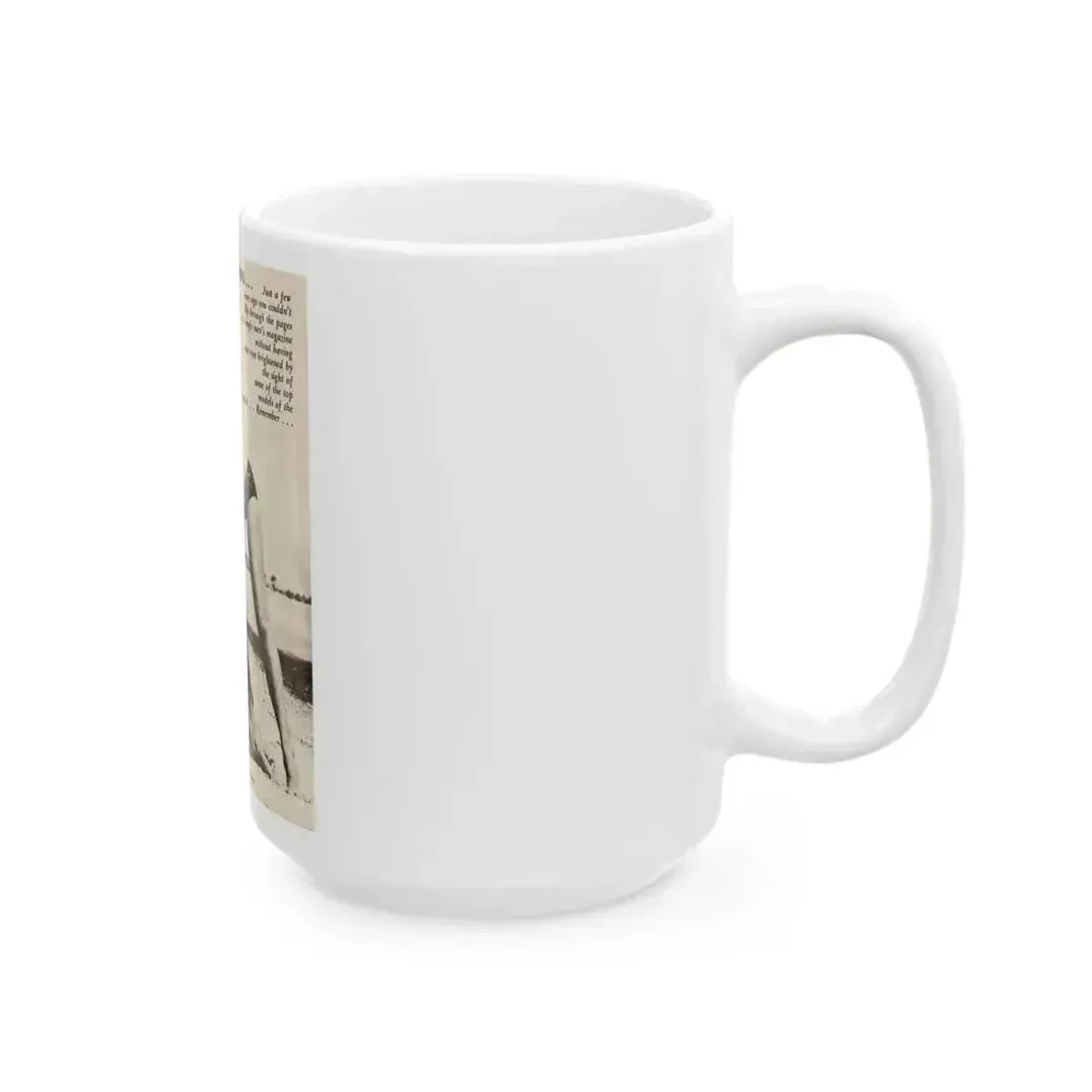 Bettie Page #864 (Vintage Female Icon) White Coffee Mug - Go Mug Yourself