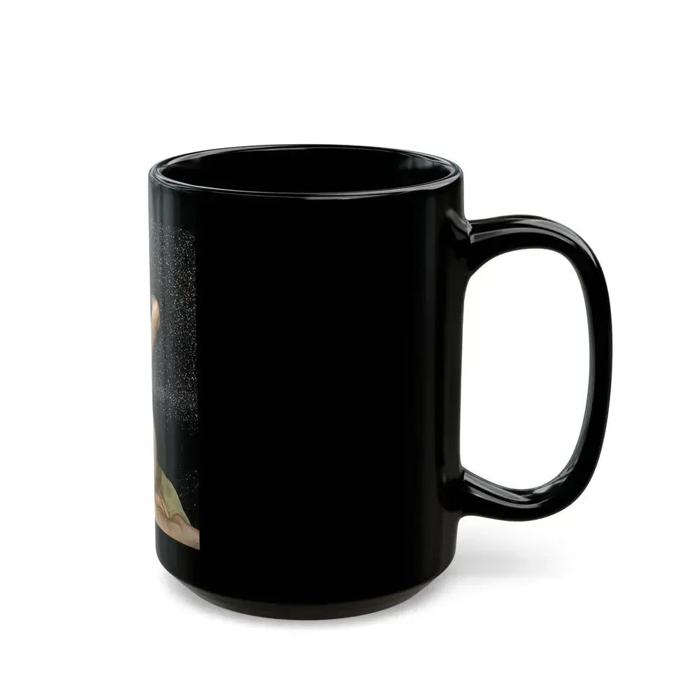 Bettie Page #87 (Vintage Female Icon) Black Coffee Mug - Go Mug Yourself