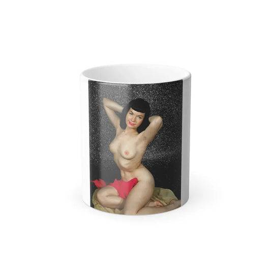 Bettie Page #87 (Vintage Female Icon) Color Changing Coffee Mug 11oz - Go Mug Yourself