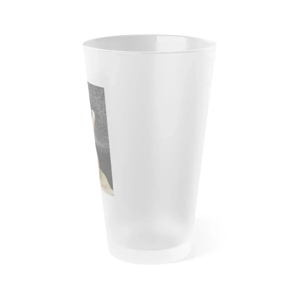 Bettie Page #87 (Vintage Female Icon) Frosted Pint Glass 16oz - Go Mug Yourself