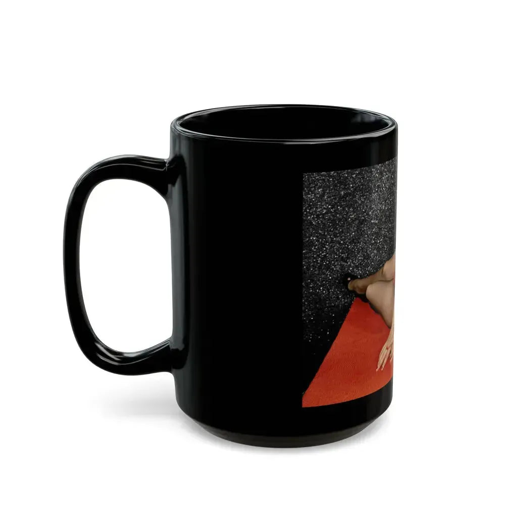 Bettie Page #88 (Vintage Female Icon) Black Coffee Mug - Go Mug Yourself
