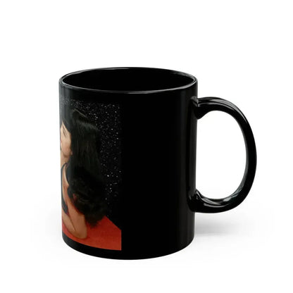 Bettie Page #88 (Vintage Female Icon) Black Coffee Mug - Go Mug Yourself