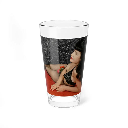 Bettie Page #88 (Vintage Female Icon) Pint Glass 16oz 16oz - Go Mug Yourself