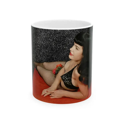 Bettie Page #88 (Vintage Female Icon) White Coffee Mug 11oz - Go Mug Yourself