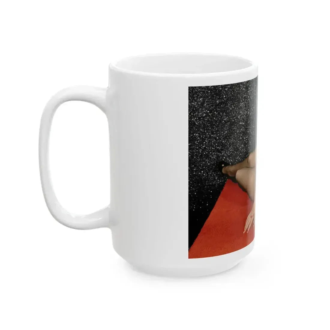 Bettie Page #88 (Vintage Female Icon) White Coffee Mug - Go Mug Yourself