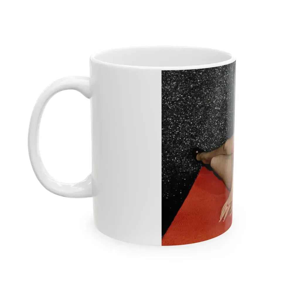 Bettie Page #88 (Vintage Female Icon) White Coffee Mug - Go Mug Yourself