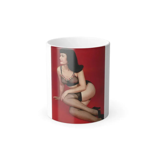Bettie Page #89 (Vintage Female Icon) Color Changing Coffee Mug 11oz - Go Mug Yourself