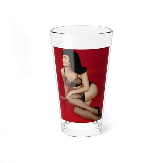 Bettie Page #89 (Vintage Female Icon) Pint Glass 16oz 16oz - Go Mug Yourself