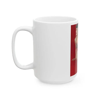 Bettie Page #89 (Vintage Female Icon) White Coffee Mug - Go Mug Yourself