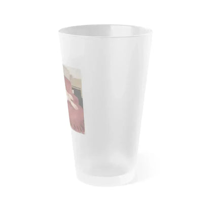 Bettie Page #891 (Vintage Female Icon) Frosted Pint Glass 16oz - Go Mug Yourself