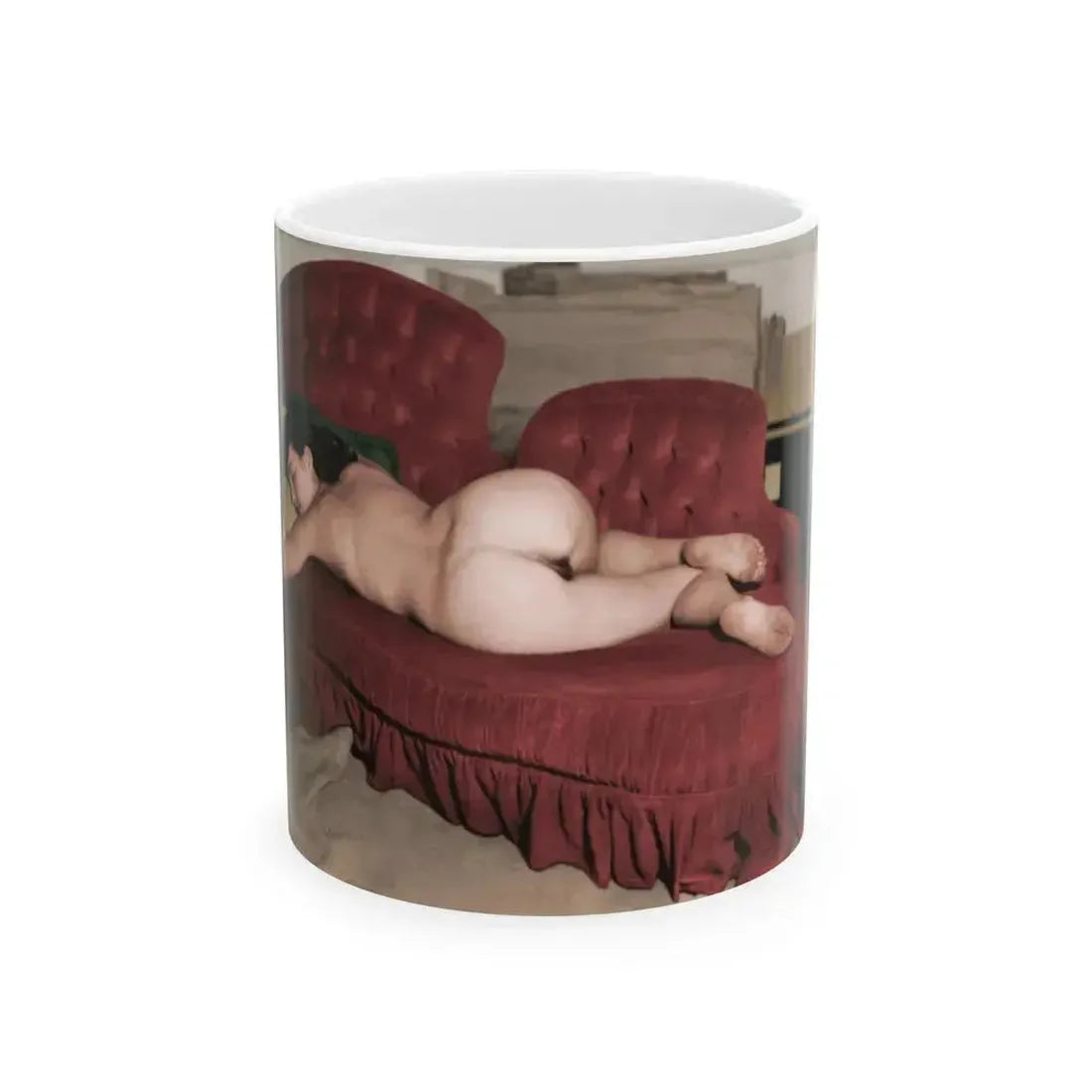 Bettie Page #891 (Vintage Female Icon) White Coffee Mug 11oz - Go Mug Yourself