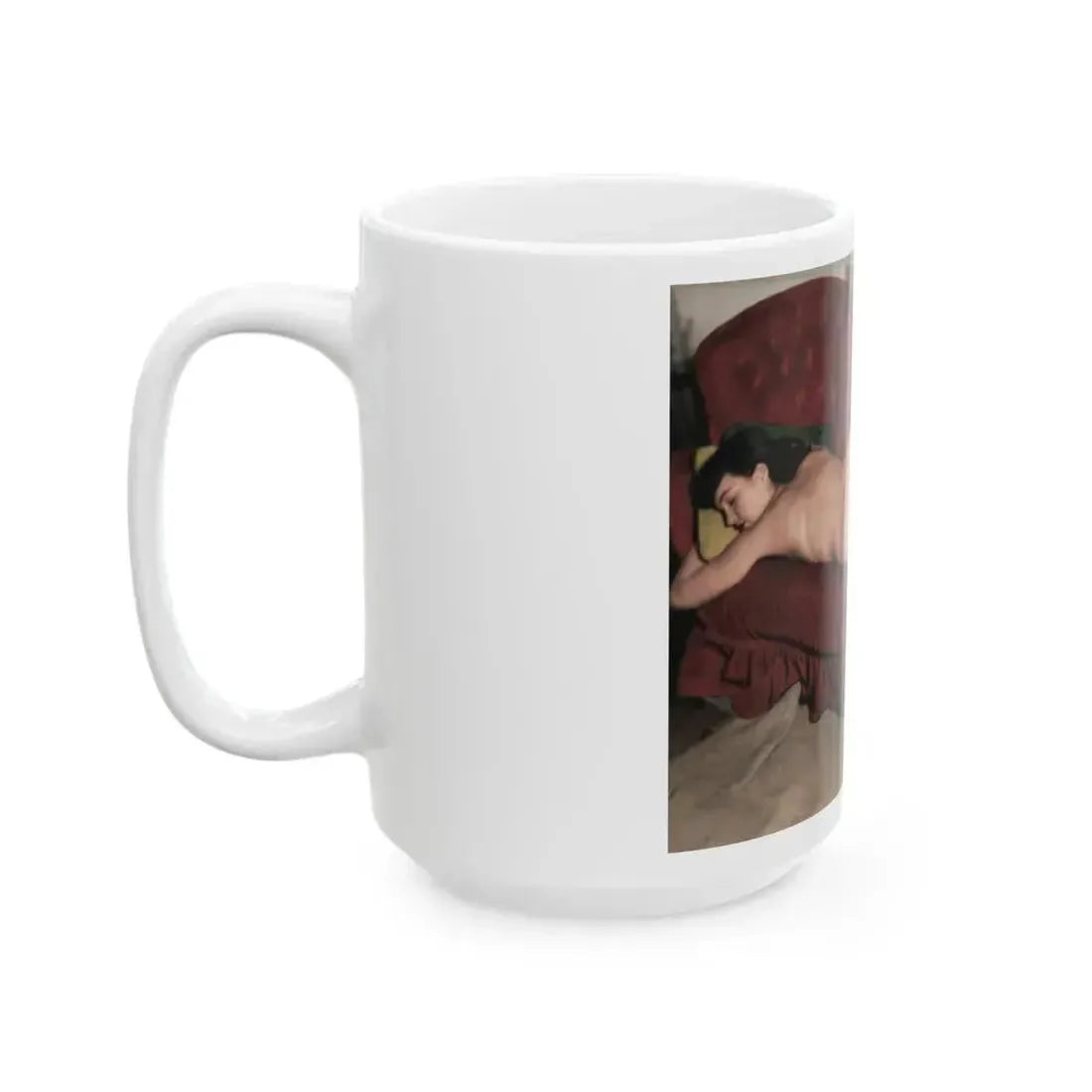 Bettie Page #891 (Vintage Female Icon) White Coffee Mug - Go Mug Yourself