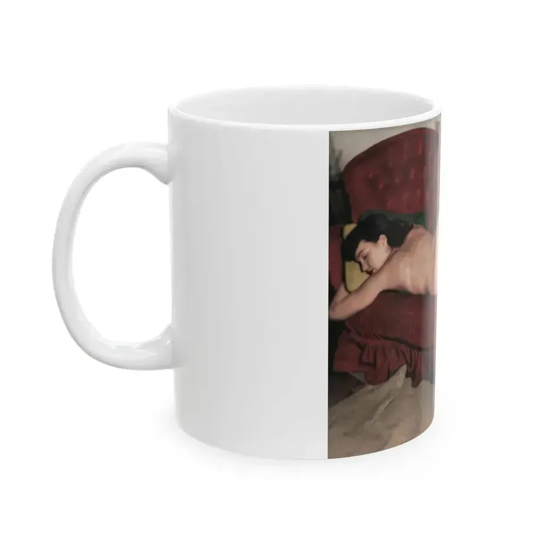 Bettie Page #891 (Vintage Female Icon) White Coffee Mug - Go Mug Yourself