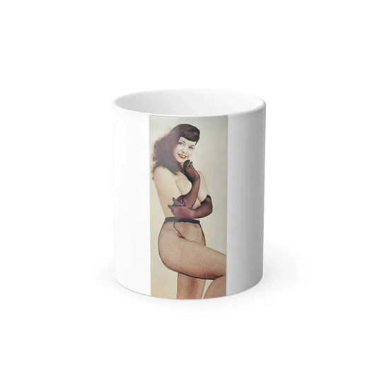 Bettie Page #893 (Vintage Female Icon) Color Changing Mug 11oz 11oz - Go Mug Yourself