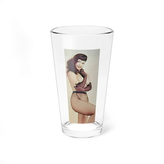 Bettie Page #893 (Vintage Female Icon) Pint Glass 16oz 16oz - Go Mug Yourself