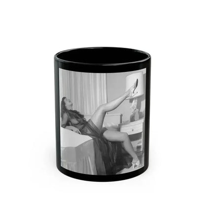 Bettie Page #902 (Vintage Female Icon) Black Coffee Mug 11oz - Go Mug Yourself