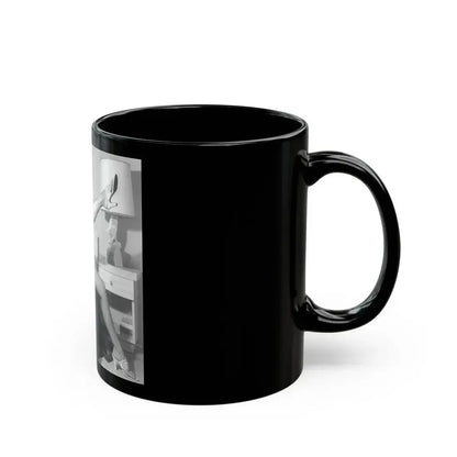 Bettie Page #902 (Vintage Female Icon) Black Coffee Mug - Go Mug Yourself