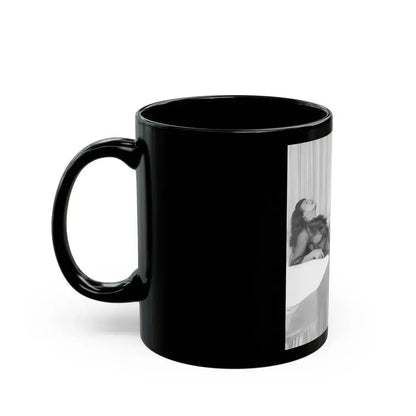 Bettie Page #902 (Vintage Female Icon) Black Coffee Mug - Go Mug Yourself