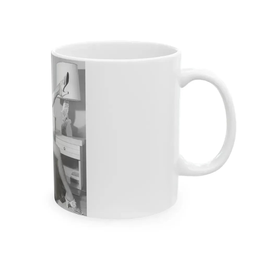 Bettie Page #902 (Vintage Female Icon) White Coffee Mug - Go Mug Yourself