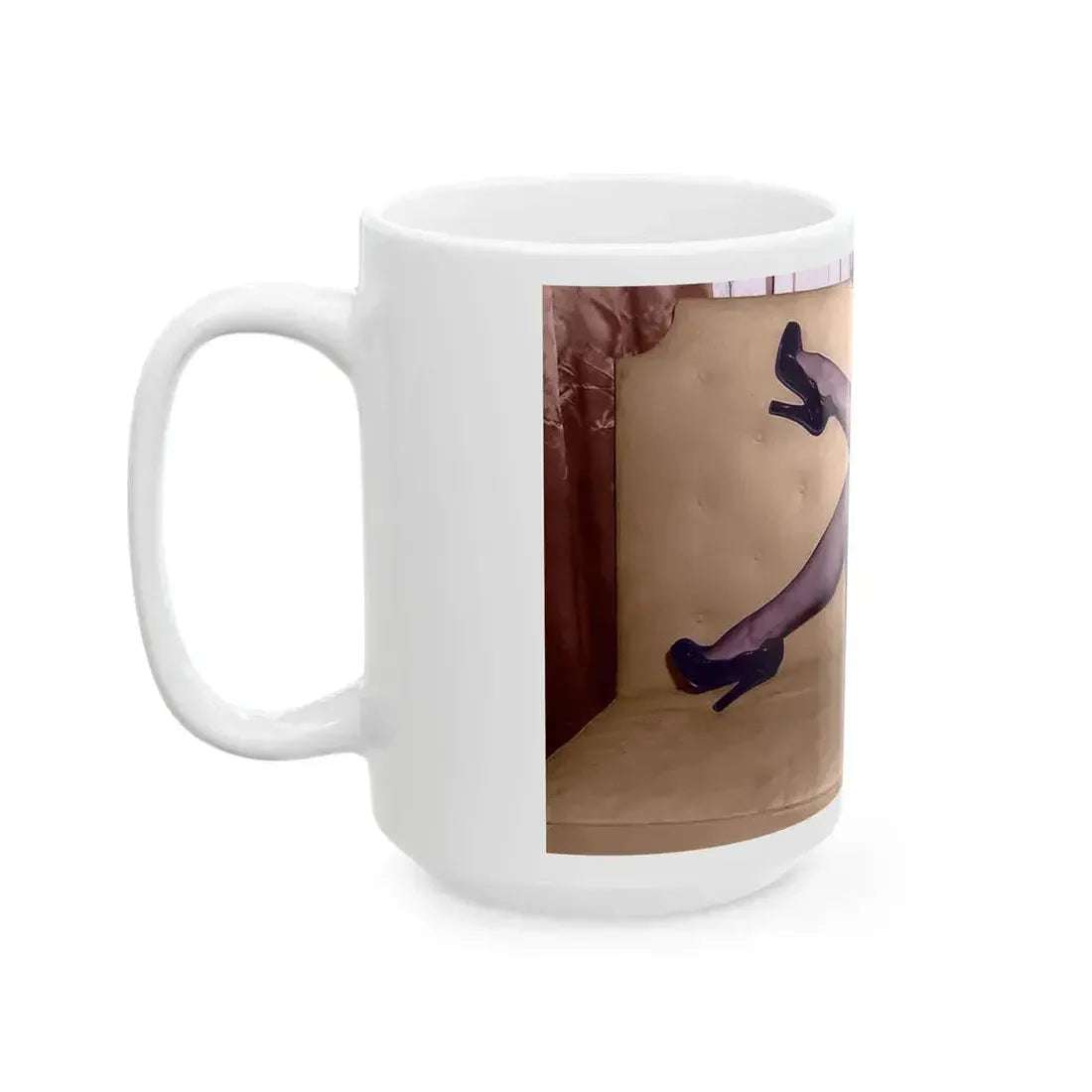 Bettie Page #91 (Vintage Female Icon) White Coffee Mug - Go Mug Yourself