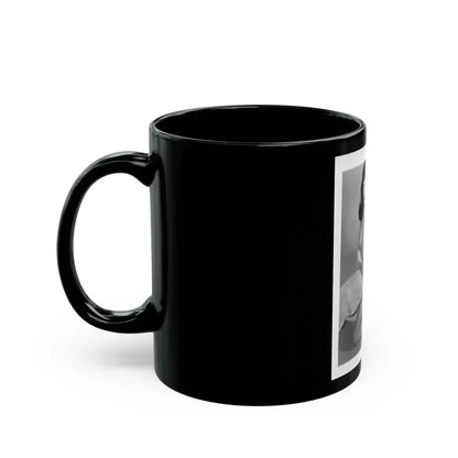 Bettie Page #911 (Vintage Female Icon) Black Coffee Mug - Go Mug Yourself