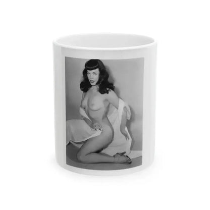 Bettie Page #911 (Vintage Female Icon) White Coffee Mug 11oz - Go Mug Yourself