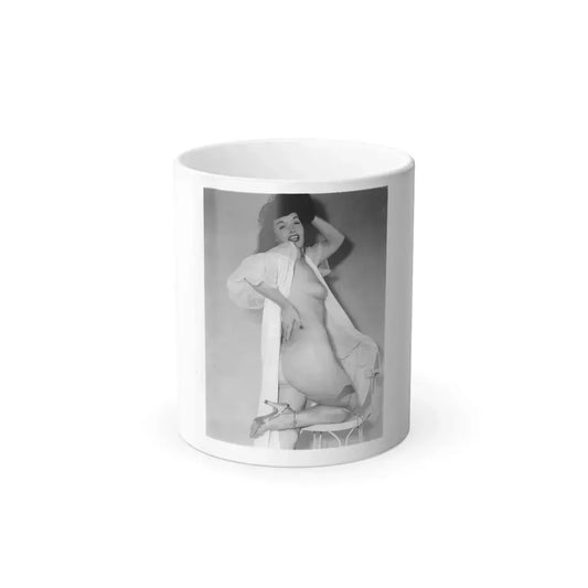 Bettie Page #912 (Vintage Female Icon) Color Changing Mug 11oz 11oz - Go Mug Yourself