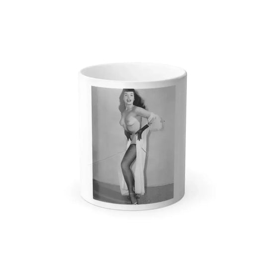 Bettie Page #913 (Vintage Female Icon) Color Changing Mug 11oz 11oz - Go Mug Yourself