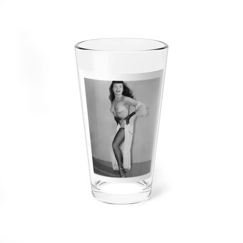 Bettie Page #913 (Vintage Female Icon) Pint Glass 16oz 16oz - Go Mug Yourself