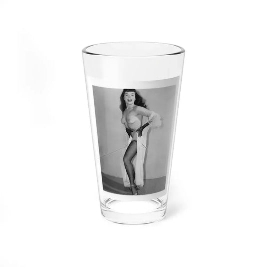 Bettie Page #913 (Vintage Female Icon) Pint Glass 16oz 16oz - Go Mug Yourself