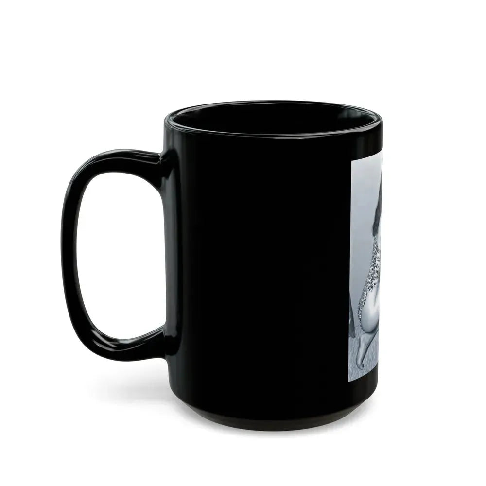 Bettie Page #918 (Vintage Female Icon) Black Coffee Mug - Go Mug Yourself