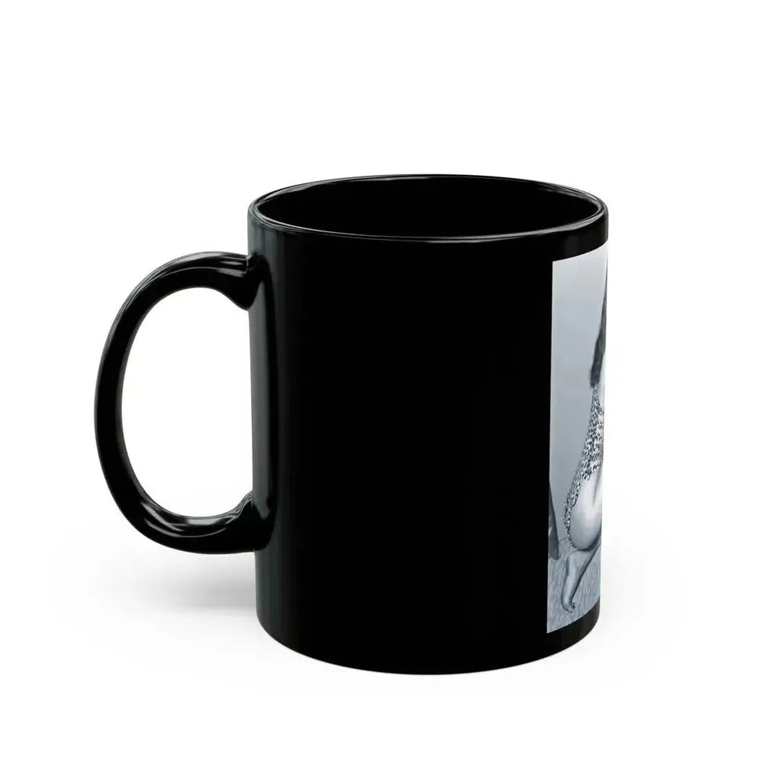 Bettie Page #918 (Vintage Female Icon) Black Coffee Mug - Go Mug Yourself
