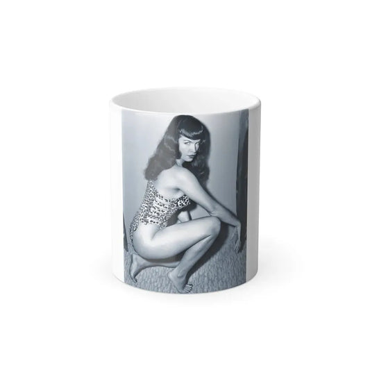 Bettie Page #918 (Vintage Female Icon) Color Changing Mug 11oz 11oz - Go Mug Yourself