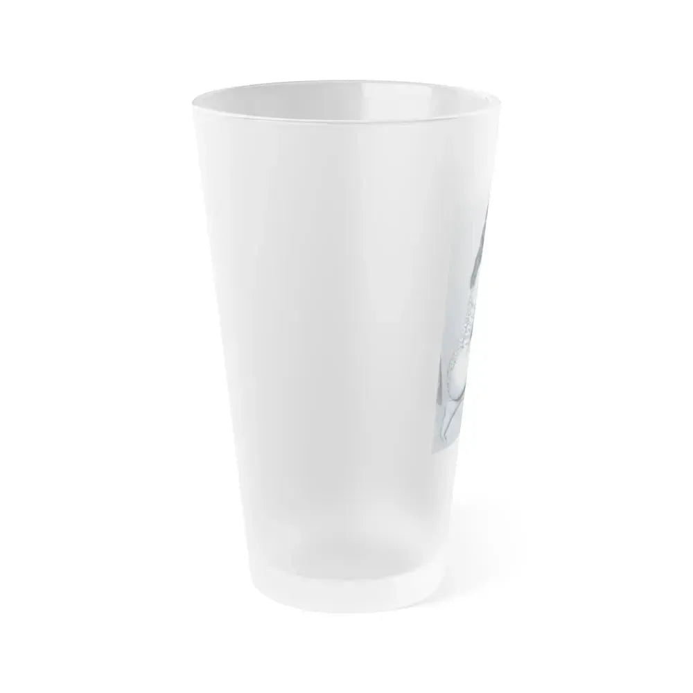 Bettie Page #918 (Vintage Female Icon) Frosted Pint Glass 16oz - Go Mug Yourself