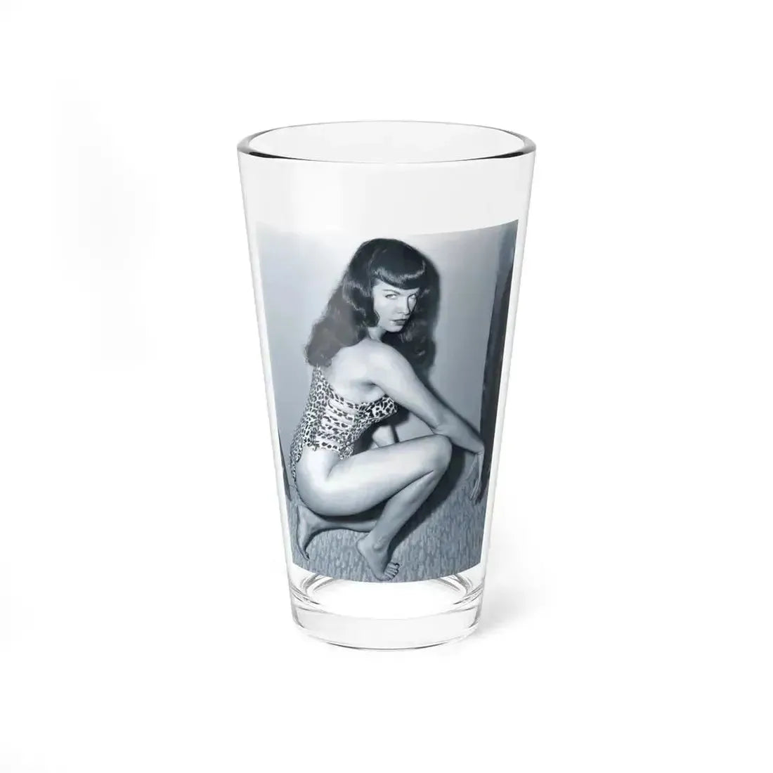 Bettie Page #918 (Vintage Female Icon) Pint Glass 16oz - Go Mug Yourself