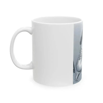 Bettie Page #918 (Vintage Female Icon) White Coffee Mug - Go Mug Yourself