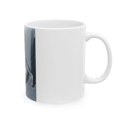 Bettie Page #918 (Vintage Female Icon) White Coffee Mug - Go Mug Yourself