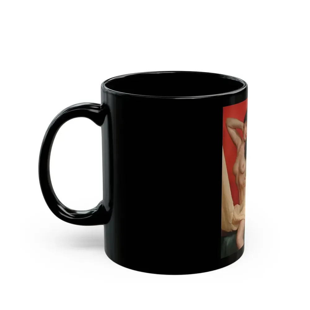 Bettie Page #92 (Vintage Female Icon) Black Coffee Mug - Go Mug Yourself