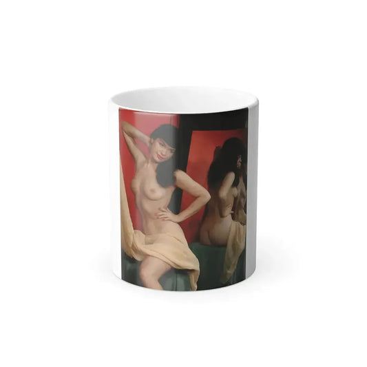 Bettie Page #92 (Vintage Female Icon) Color Changing Mug 11oz 11oz - Go Mug Yourself