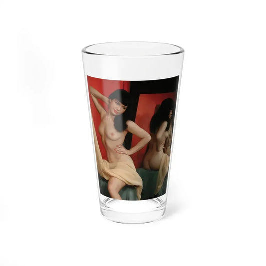 Bettie Page #92 (Vintage Female Icon) Pint Glass 16oz 16oz - Go Mug Yourself