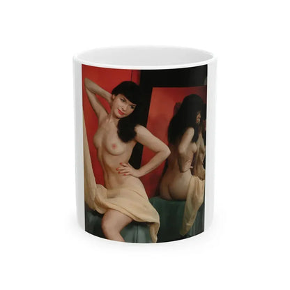 Bettie Page #92 (Vintage Female Icon) White Coffee Mug 11oz - Go Mug Yourself