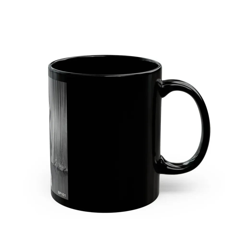 Bettie Page #921 (Vintage Female Icon) Black Coffee Mug - Go Mug Yourself