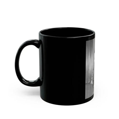Bettie Page #921 (Vintage Female Icon) Black Coffee Mug - Go Mug Yourself