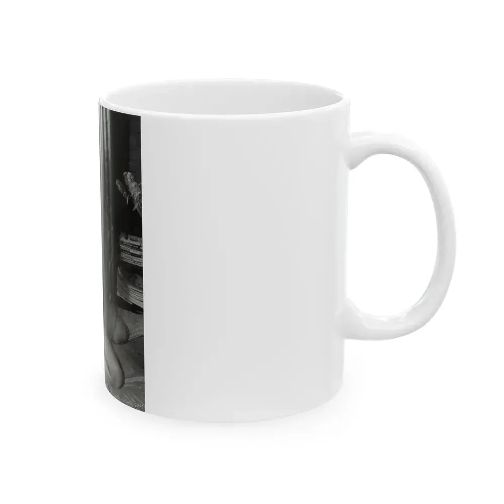Bettie Page #925 (Vintage Female Icon) White Coffee Mug - Go Mug Yourself